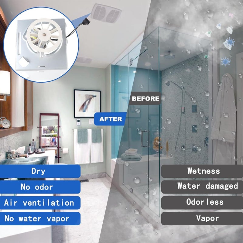 CONGKAILU New Upgraded S97012026 Fan, Bathroom Fan Assembly Compatible with Broan-Nutone 688-K、 688-J、688-H、 688-G、663-J、663-H、663G, 695-R02 B、695-R01B、695-R03 B, 50 CFM - Image 4